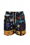 Palm Angels Starry Night Printed Tech Swim Shorts