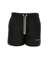 Palm Angels Men Swimsuit With Logo In Black