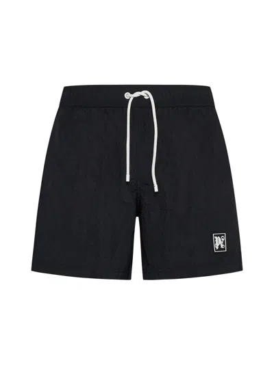 Palm Angels Swim Shorts In Black