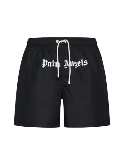 Palm Angels Swimming Trunks In Black