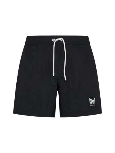 Palm Angels Swimming Trunks In Black