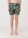 Palm Angels Seasonal Camo-print Swim Shorts In Bunt