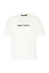 Palm Angels White Short-sleeved T-shirt With Monogram Pa Embroidery In White