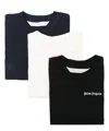 Palm Angels Embroidered Logo Classic T-shirts - Set Of 3