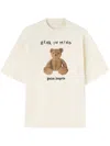 Palm Angels Bear In Mind Bear Printed T-shirt In White