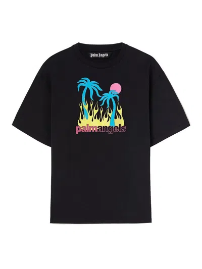 PALM ANGELS CAMISETA - NEGRO