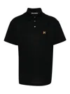 Palm Angels Bear In Mind Polo Shirt In Black