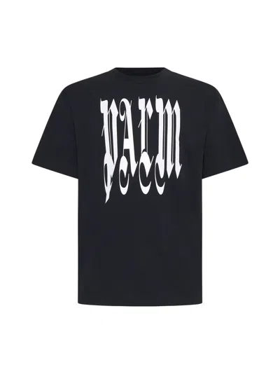 Palm Angels T-shirt In Black Off White