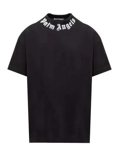 Palm Angels T-shirt In Black Off White