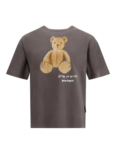 Palm Angels Bear In Mind T-shirt In Brown