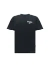 Palm Angels T-shirt City Washed In Grigio/nero