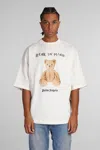 Palm Angels Bear In Mind T-shirt In Cotton In Beige