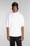 Palm Angels T-shirt In White Cotton In White