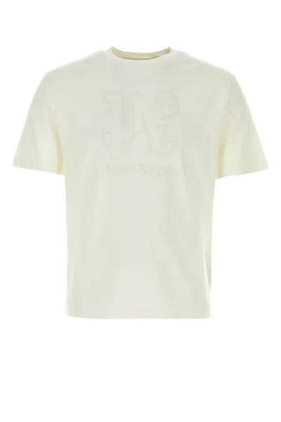 Palm Angels T-shirt-s Nd  Male In White