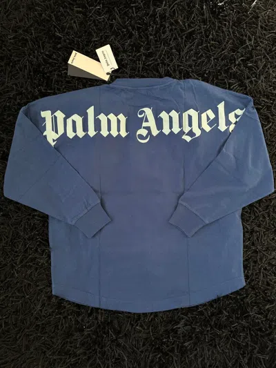 Pre-owned Palm Angels T-shirt In Navy