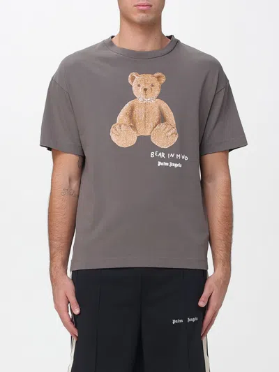 Palm Angels Classic Printed T-shirt In Gray
