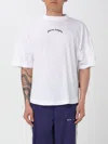 Palm Angels Relaxed-fit White T-shirt With Logo Print In White