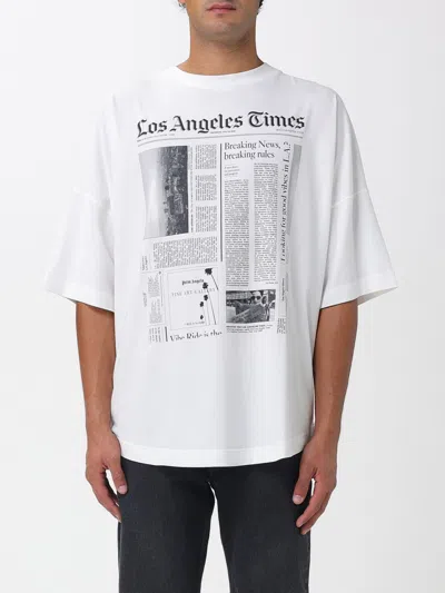 Palm Angels Paxlatimes News Over T-shirt In White