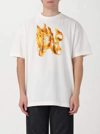 Palm Angels Burning Monogram T In White