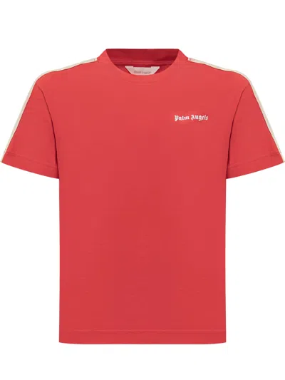 Palm Angels Kids' T-shirt In Red Off Wh