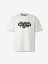 Palm Angels White Cotton T-shirt In White
