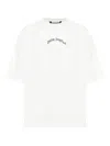 Palm Angels Relaxed-fit White T-shirt With Logo Print In White