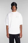 Palm Angels T-shirt In White Cotton In White