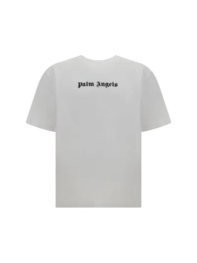 Palm Angels T-shirt In White Black