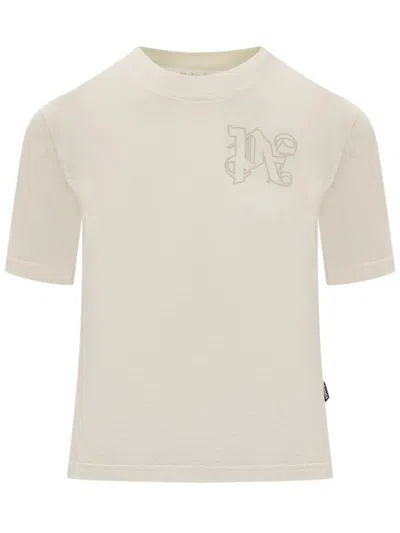 Palm Angels T-shirt With Logo In White