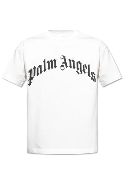 Palm Angels T-shirt With Logo In White