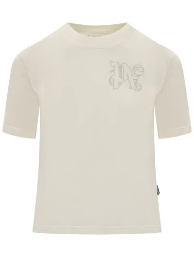 Palm Angels T-shirt With Logo In White