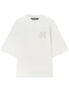 PALM ANGELS PALM ANGELS T-SHIRT WITH PA MONOGRAM EMBROIDERY