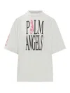 Palm Angels T-shirt With Pa Print On The Front In White