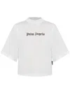Palm Angels Logo-print T-shirt In 0110 White Black