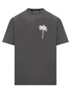 PALM ANGELS PALM ANGELS T-SHIRT WITH THE PALM LOGO