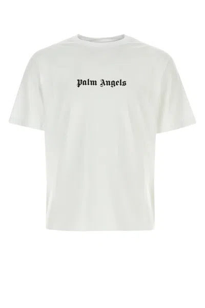 Palm Angels T-shirt-m Nd  Male In White