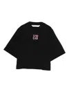 Palm Angels Logo-detail T-shirt In Black