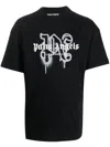 Palm Angels Logo-print T-shirt In Black