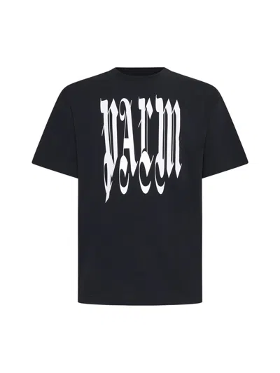 Palm Angels T-shirts And Polos In Black Off White