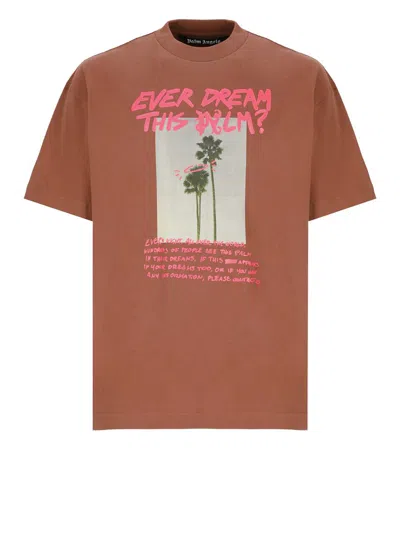 Palm Angels T-shirts And Polos Brown