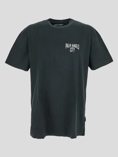 Palm Angels T-shirts And Polos In Darkgrey