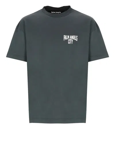 Palm Angels T-shirts And Polos Grey