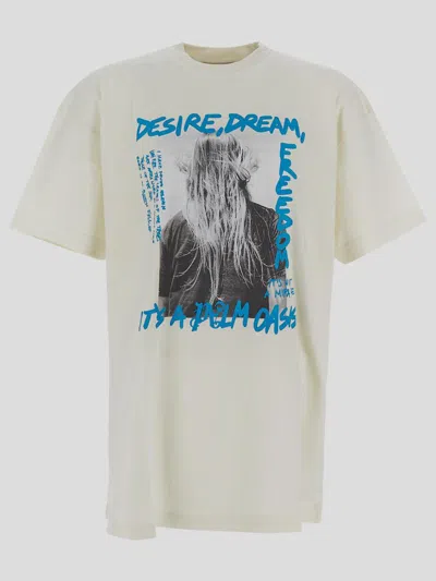 Palm Angels T-shirts And Polos In Offwhitelightblue