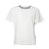 Palm Angels Neck Logo Printed T-shirt In White