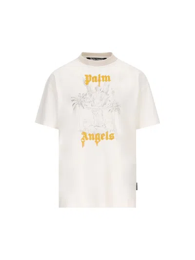 Palm Angels T-shirts And Polos In White