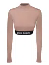 Palm Angels Top With Logo In Brown