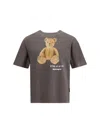 Palm Angels Teddy Bear Graphic Relaxed Fit T-shirt In Brown
