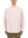 Palm Angels Logo-patch Cotton Shirt