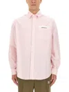 Palm Angels Logo-patch Cotton Shirt