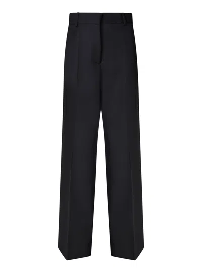 Palm Angels Tailored Black Trousers In White